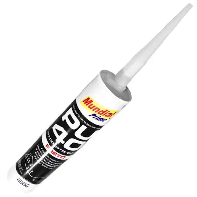 Pu 40 Selante Poliuretano Mundial Prime FLEX 400g Preto