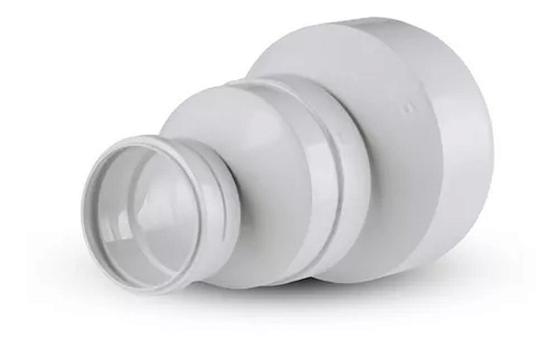 Redução Esgoto Excêntrica Pvc 200x100mm 1° Linha - Shiva