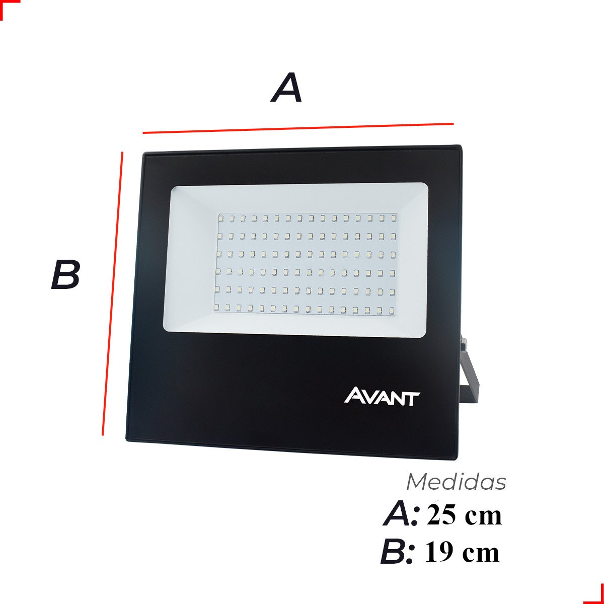 REFLETOR LED SLIM 200W 6500K BIVOLT EXTERNO RESISTENTE AVANT