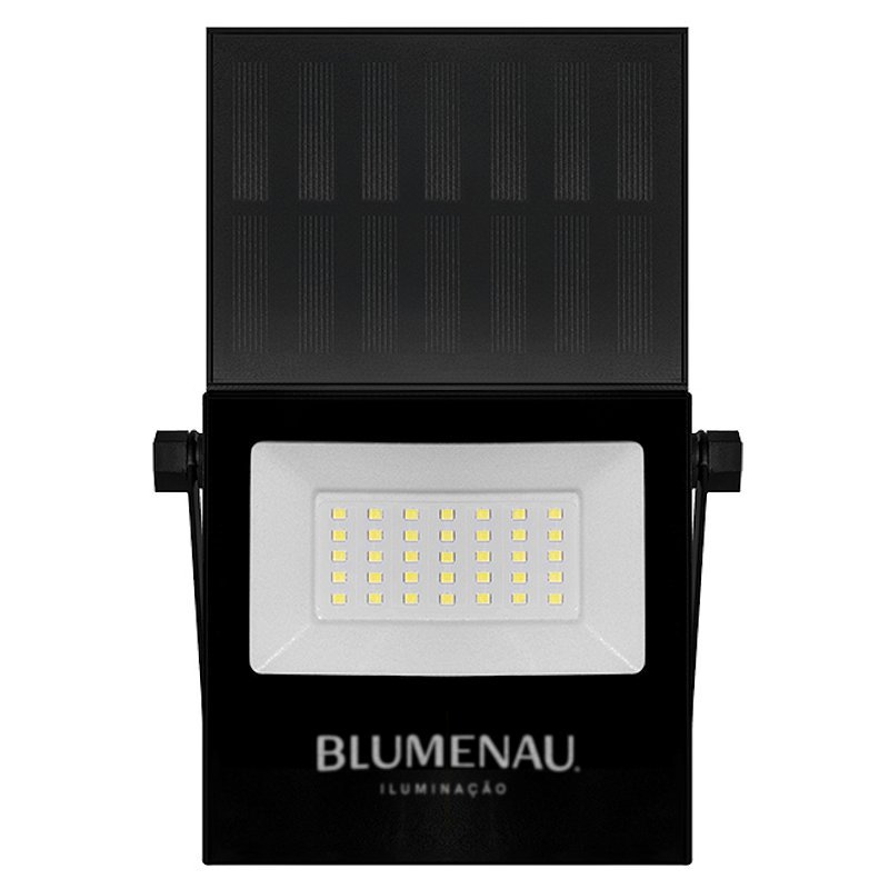 Refletor LED Solar 50w play Alumínio Bivolt IP65 6500K PT