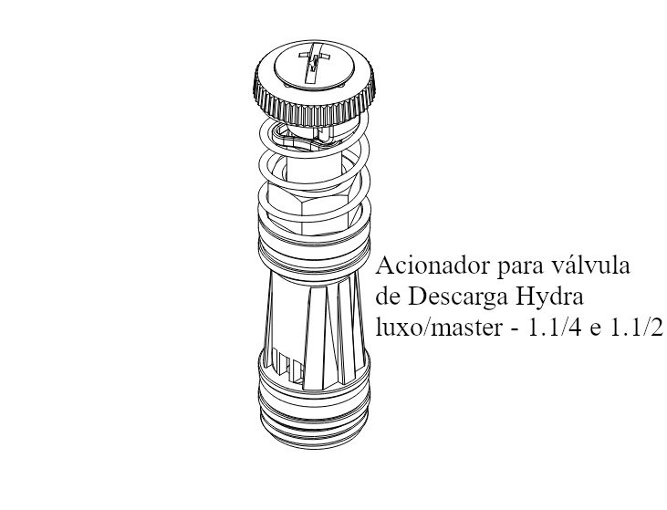 Reparo Acionador Valvula Hydra Completo Luxo e Master Censi