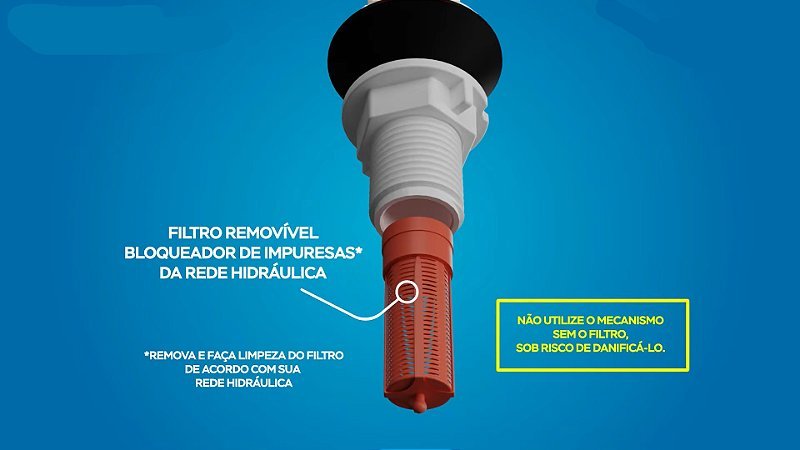 Reparo Caixa acoplada Mecanismo Entrada Boia Universal ROCO