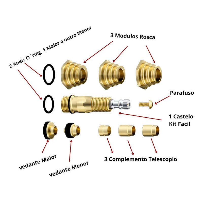 Reparo Chuveiro Universal Salva Registro Pressão Kit 10 X 1