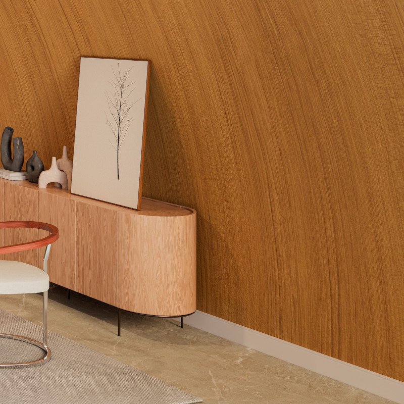 Rodapé Decorativo Poliestireno Frisado Slim 7 cm 2 Metros