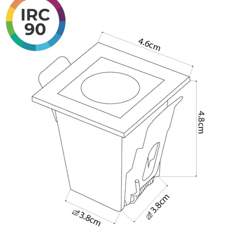Spot Downlight Led Embutir POWERUS 1 LED 15º 2W 4.000K IRC90