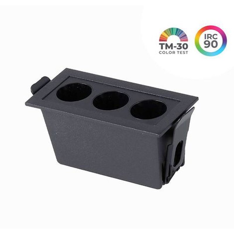 Spot Downlight Powerus Preto IRC 90 6w 4000k IP20 Nordecor