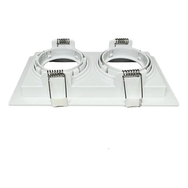 Spot Embutir Recuado Duplo Quadrado para Lâmpada MR16 GU10