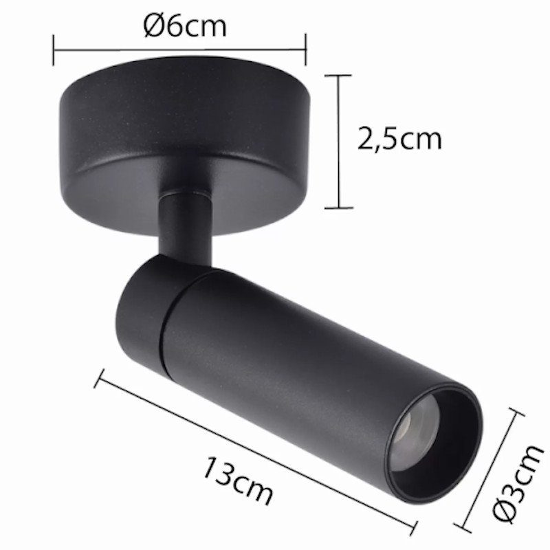 Spot Led de Sobrepor BLET 5W 3.000K luz quente nordecor pt