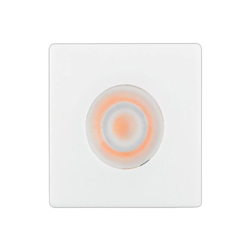 Spot Led Mini Direcionável Quadrado Embutir 1.5W 2700K