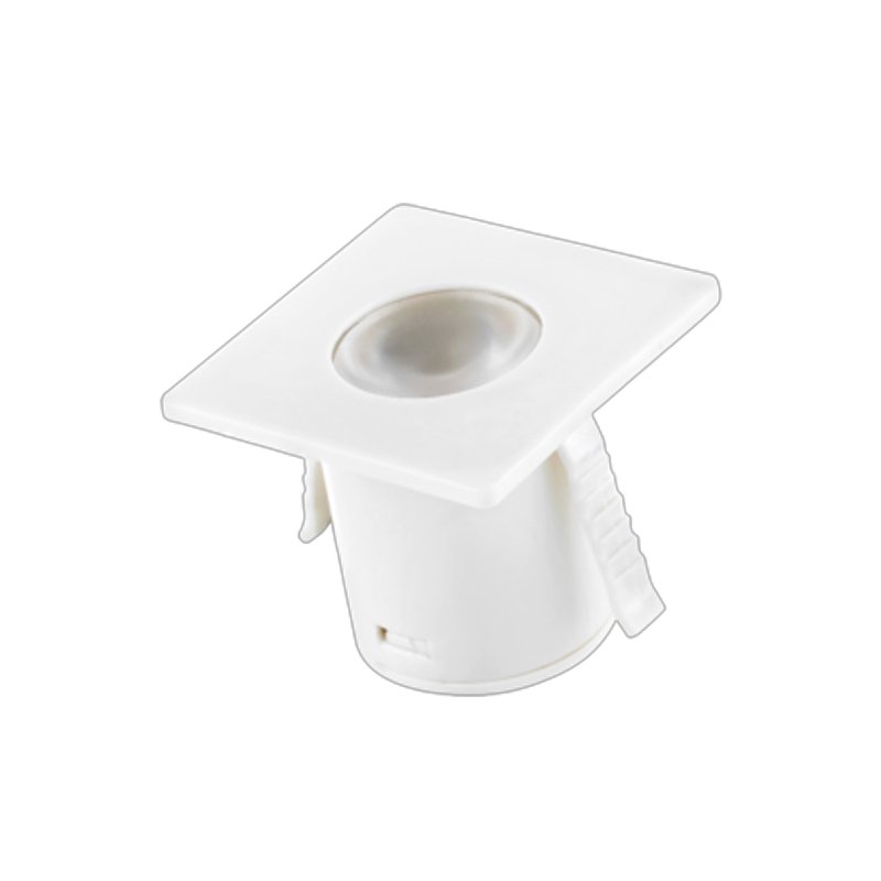Spot Led Mini Direcionável Quadrado Embutir 1.5W 2700K