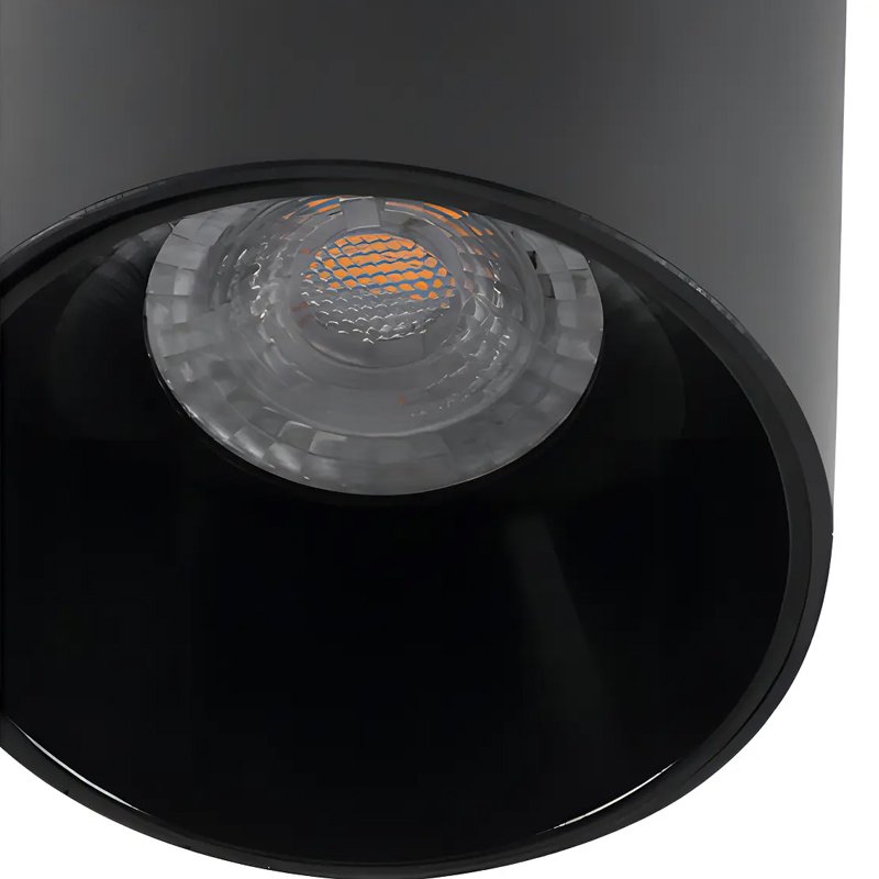 Spot Loch Redondo Sobrepor AR70 GU10 Preto Bivolt Nordecor