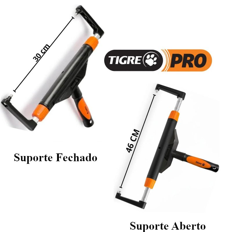 SUPORTE ROLO PINTURA AJUSTAVEL 30 A 46CM REFORÇADO TIGRE PRO