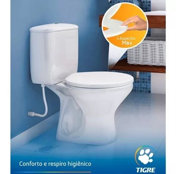 Tampa de Vaso Assento Sanitario Oval Universal Max Tigre