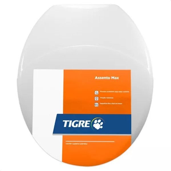 Tampa de Vaso Assento Sanitario Oval Universal Max Tigre