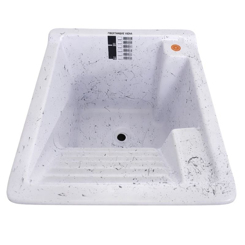 TANQUE LAVA ROUPA FIBRA 20 LT FIXO\CHAO VIENA BRANCO GRANITO