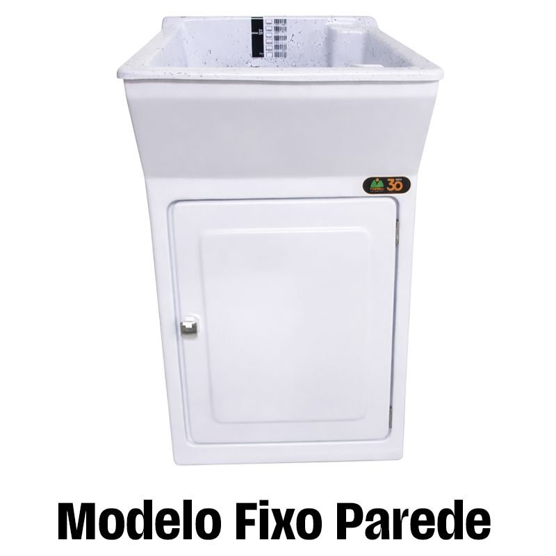 TANQUE LAVA ROUPA FIBRA 20 LT FIXO\CHAO VIENA BRANCO GRANITO