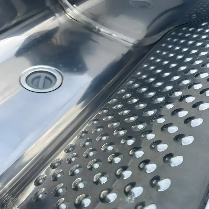 TANQUE LAVA ROUPA FIBRA PIA INOX 46LT CHAO REFORÇADO DENVER