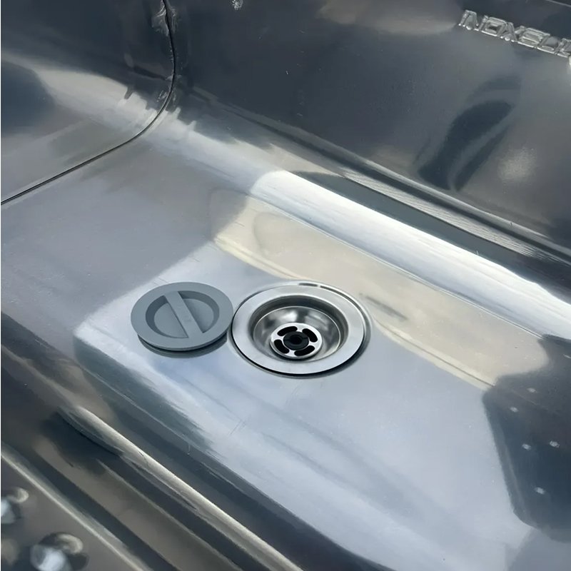 TANQUE LAVA ROUPA FIBRA PIA INOX 46LT CHAO REFORÇADO DENVER