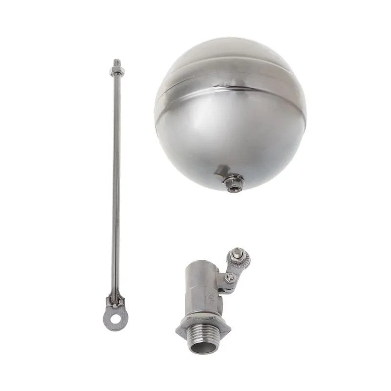 TORNEIRA BÓIA CAIXA D'ÁGUA DE INOX 1/2 x 3/4 água quent fria
