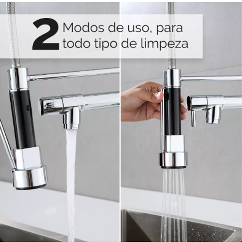Torneira Cozinha Monocomando Bancada Gourmet Luxo Baixa