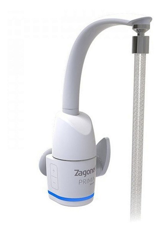 Torneira Eletrica Bancada\parede Touch Zagonel Branca 220v