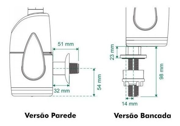 Torneira Eletrica Bancada\parede Touch Zagonel Preta 220v