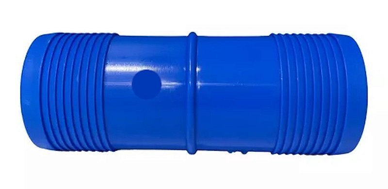 União Emenda Mangueira 2'' 60mm Interna Irrigação Forte Azul