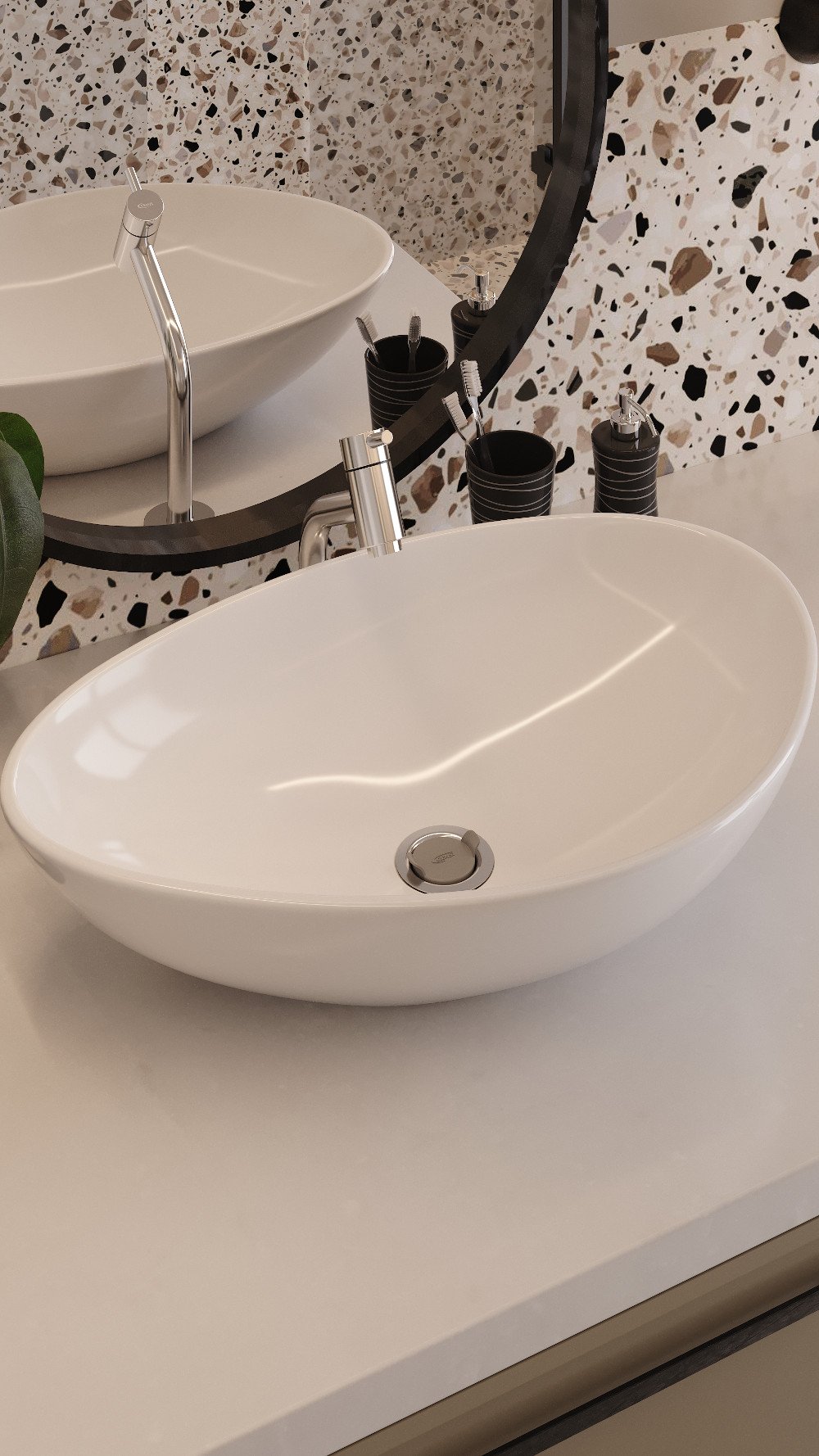Válvula Lavatório BANHEIRO CURTA 7/8' Acabamento AÇO INOX