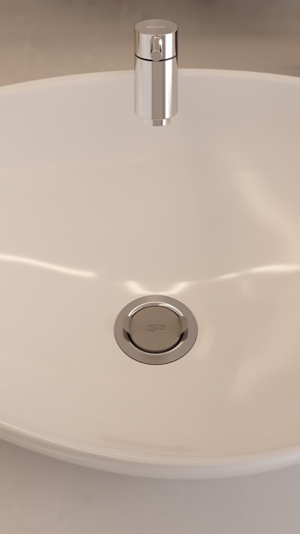 Válvula Lavatório BANHEIRO CURTA 7/8' Acabamento AÇO INOX