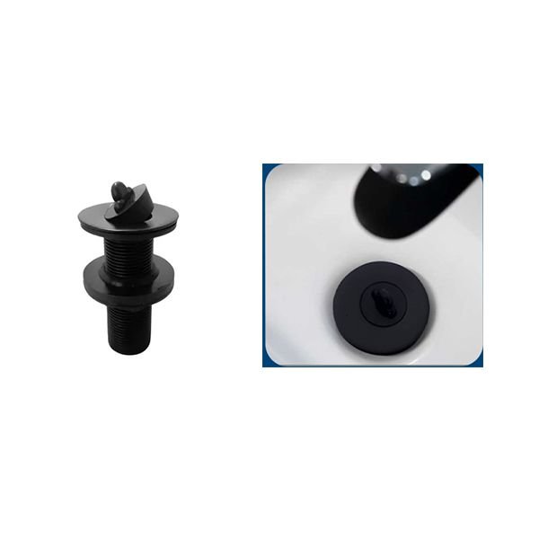 VALVULA LAVATORIO PIA CUBA 7/8 BLACK INOX TAMPA SILICONE FLUX