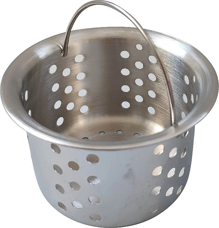 Valvula Pia Higienica com Cesto e tampa 4-1/2' Premium Inox