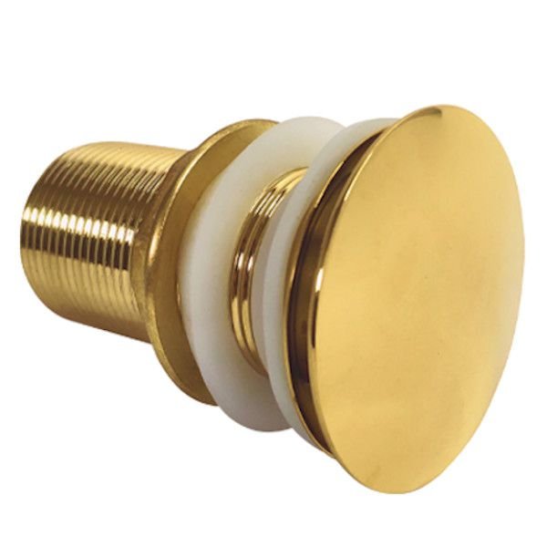 Valvula Pia Lavabo Cuba Click 1-1/4 Inox Premium Luxo Gold