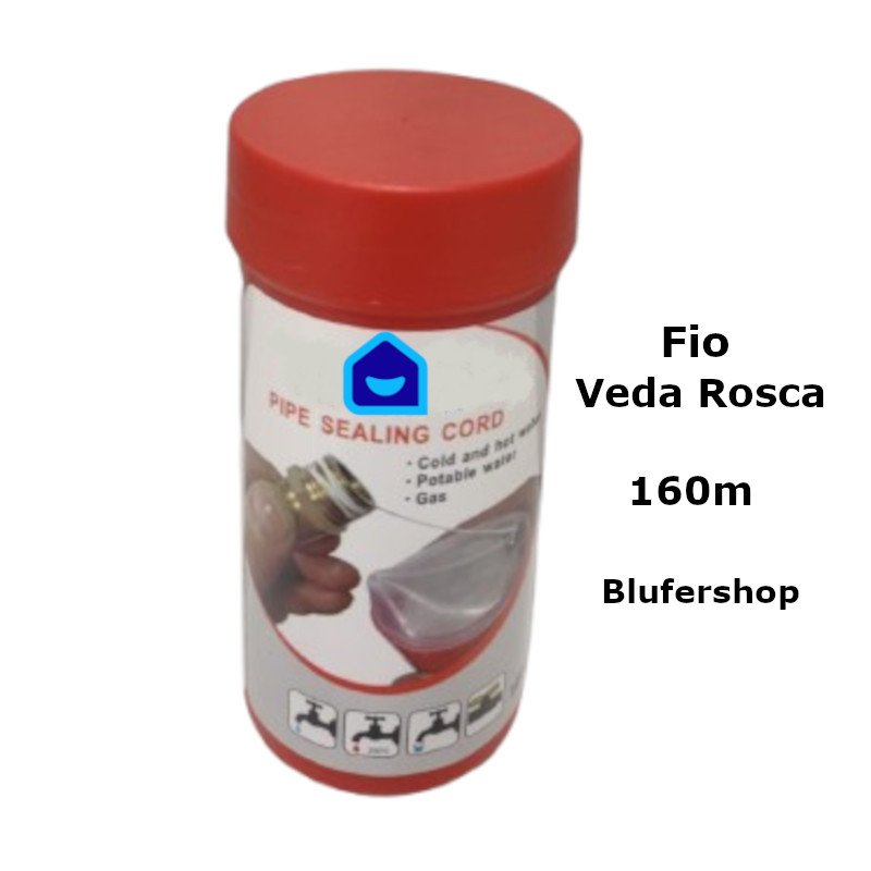 Veda Rosca Fio Profissional hidráulica alta vedação 160 mt