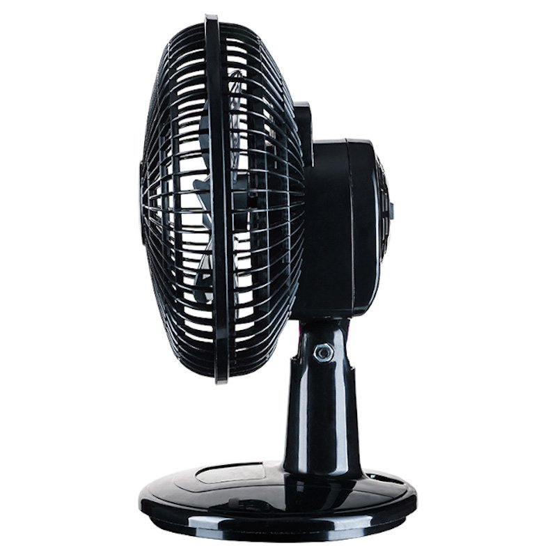 VENTILADOR mesa parede MINI TURBO 20CM PRETO/PRATA 127V