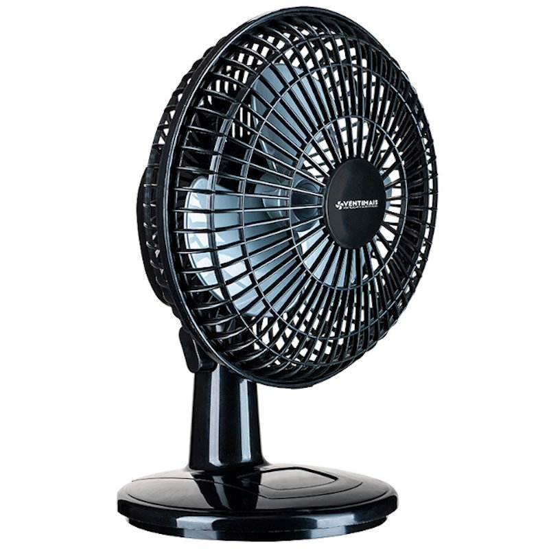VENTILADOR mesa parede MINI TURBO 20CM PRETO/PRATA 127V